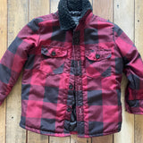 Red Plaid Puffer Jacket | Living the Dream