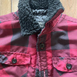 Red Plaid Puffer Jacket | Living the Dream