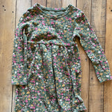 Long Sleeve Waffle Flower Dress | Old Navy