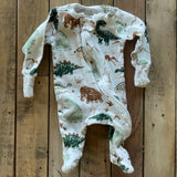 Tiny Dinos Organic Zip Up Pajama | Member's Mark