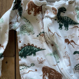 Tiny Dinos Organic Zip Up Pajama | Member's Mark