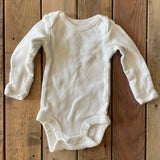 Plain White Long Sleeve Onesie | Carter's
