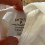 Plain White Long Sleeve Onesie | Carter's
