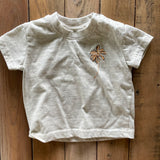 White with Palm Print T-Shirt | 0-3 mo | Stitch & Stone
