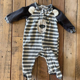 Striped Little Bear Zip Up Pajama | Gerber
