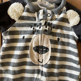 Striped Little Bear Zip Up Pajama | Gerber