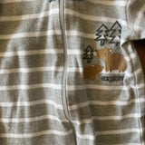 Striped Zip Up Pajama | Wonder Nation