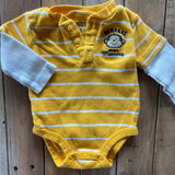 Yellow Stripe Onesie | 0-3 mo | Carter's