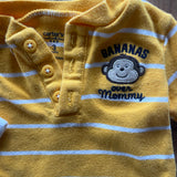 Yellow Stripe Onesie | 0-3 mo | Carter's