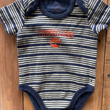 Blue Stripe Timberland Onesie | 0-3 mo