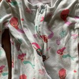 Mermaid Zip Up Pajama | 3T | Jumping Beans