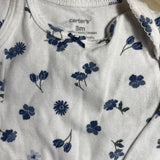 Blue Flowers Long Sleeve Onesie | Carter's