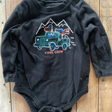 Black Cool Crew Onesie | 9-12 mo | Garanimals