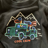 Black Cool Crew Onesie | 9-12 mo | Garanimals