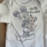 100% Adorable Mickey Onesie | newborn