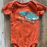 Orange Dino Onesie | 12-18 mo | Carter's