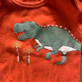 Orange Dino Onesie | 12-18 mo | Carter's