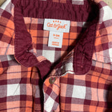 Plaid Long Sleeve Button Up Onesie | Cat & Jack