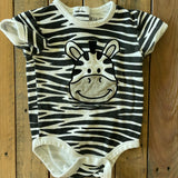 Short Sleeve Zebra Onesie | Kid Tees