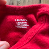 Red Baseball Onesie | 3-6 mo | Gerber