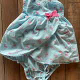 Blue Flamingo Dress | 3-6 mo | Carter's