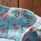 Blue Flamingo Dress | 3-6 mo | Carter's