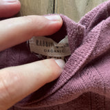 Organic Purple Onesie | 3-6 mo | Rabbit + Bear