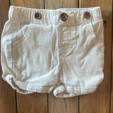 White Pocket Shorts | 3-6 mo