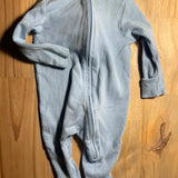 Light Blue Zip Up Pajama | Old Navy