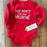 My Aunt Is My Valentine Onesie | 3-6 mo