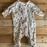 Organic Flower Zip Up Pajama | Gerber