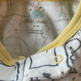 Doodle Animal Print Zip Up Pajama | 3-6 mo | Cloud Island