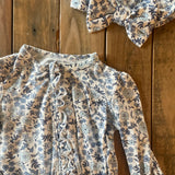 Floral Zip Up Pajama with Headband | 6-9 mo | Little Me