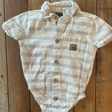 Button Up Onesie | 6-9 mo | Mario Lopez