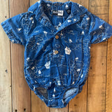 Button Up Onesie | 6-9 mo | Mick Mack