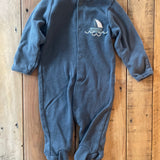Blue Little Sailboat Button Up Pajama | 6-9 mo | Badgley Mischka