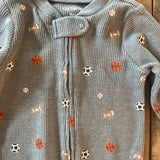 Sports Zip Up Pajama | 6-9 mo | Carter's