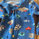 Under The Sea Zip Up Pajama | 6-9 mo | Carter's
