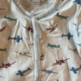 Little Plane Zip Up Pajama | 6-9 mo