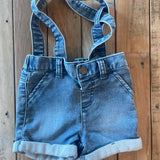 Denim Suspender Shorts | 6-9 mo | Cat & Jack