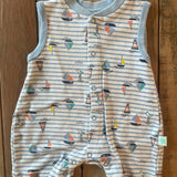 Sailboat Snap Up Romper | 6-9 mo | Millie & Myles