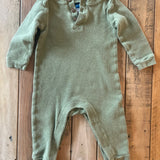 Olive Green Romper | 6-9 mo | Old Navy