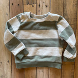 Green & White Stripe Sweater | 2T | Wonder Nation