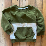 Matcha Green with Pocket Sweater | 2T