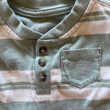 Green & White Stripe T-Shirt | 9-12 | Wonder Nation