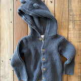 Blue Knit Hoodie Sweater | 9-12 mo | Carter's