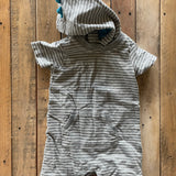 Striped Romper with Hoodie | Carter's