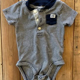 Blue Stripe Onesie | 3-6 mo | Carter's