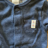 Navy Blue Button Up Cardigan | 3-6 mo | Carter's