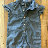 Denim Romper | 6-9 mo | Carter's